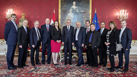 zastupniki narodnih savjetnov kod saveznoga predsjednika Alexander van der Bellen