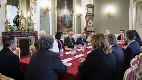 zastupniki narodnih savjetnov kod saveznoga predsjednika Alexander van der Bellen