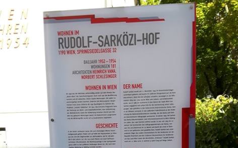 Gemeindebaubenennung nach Rudolf Sarközi