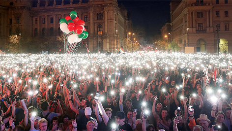 demonstráció budapesten az új kormány ellen