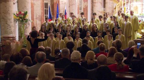Festkonzert zum 100. Gründungstag der Tschechoslowakei in der Karlskirche in Wien | Chöre Boni Pueri und Cambiar la Musica