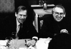 Pavel Kohout und Václav Havel