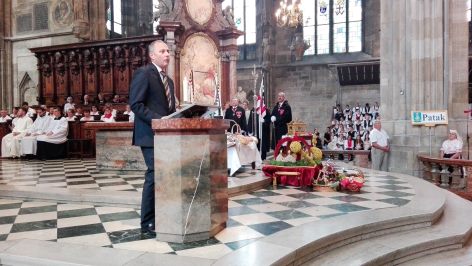 Nagy Andor bécsi magyar nagykövet a Szent István ünnepen