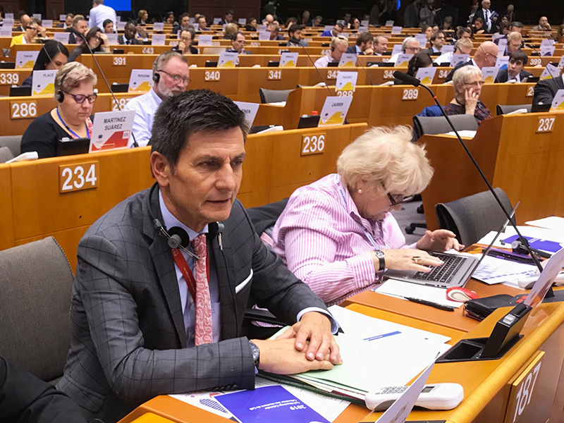 Christian Illedits beim Ausschuss der Regionen in Brüssel