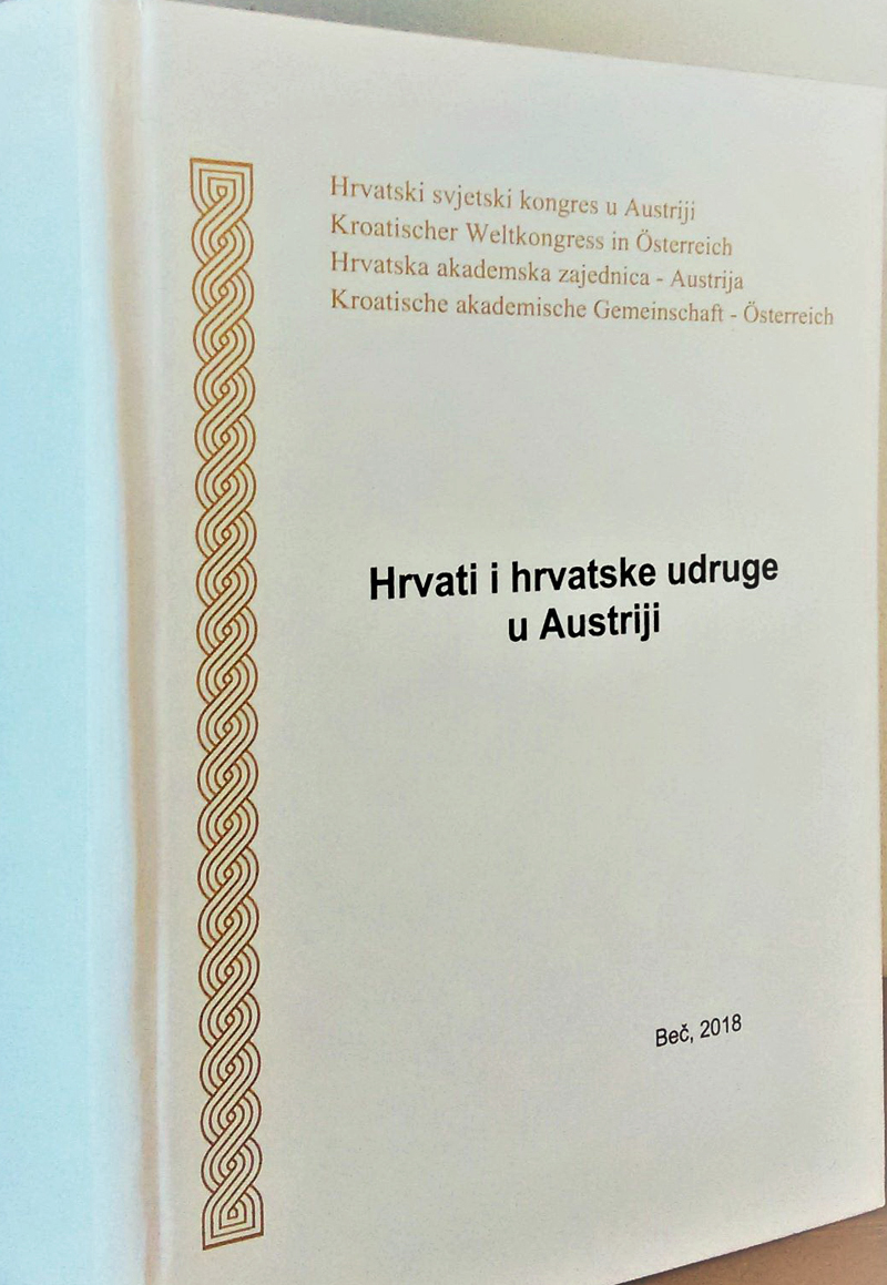 Omotna stran knjige o hrvatski društvi