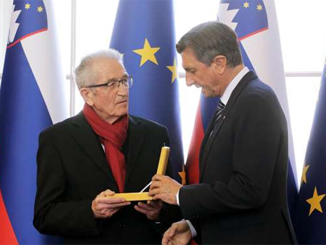 Florjan Lipuš zlati red za zasluge Pahor podelitev